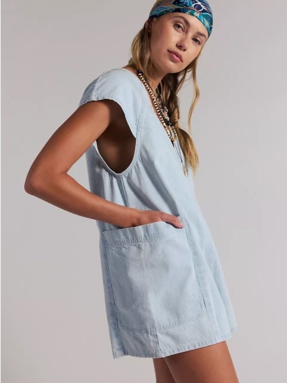 Free People We The Free Free Fall Denim Romper